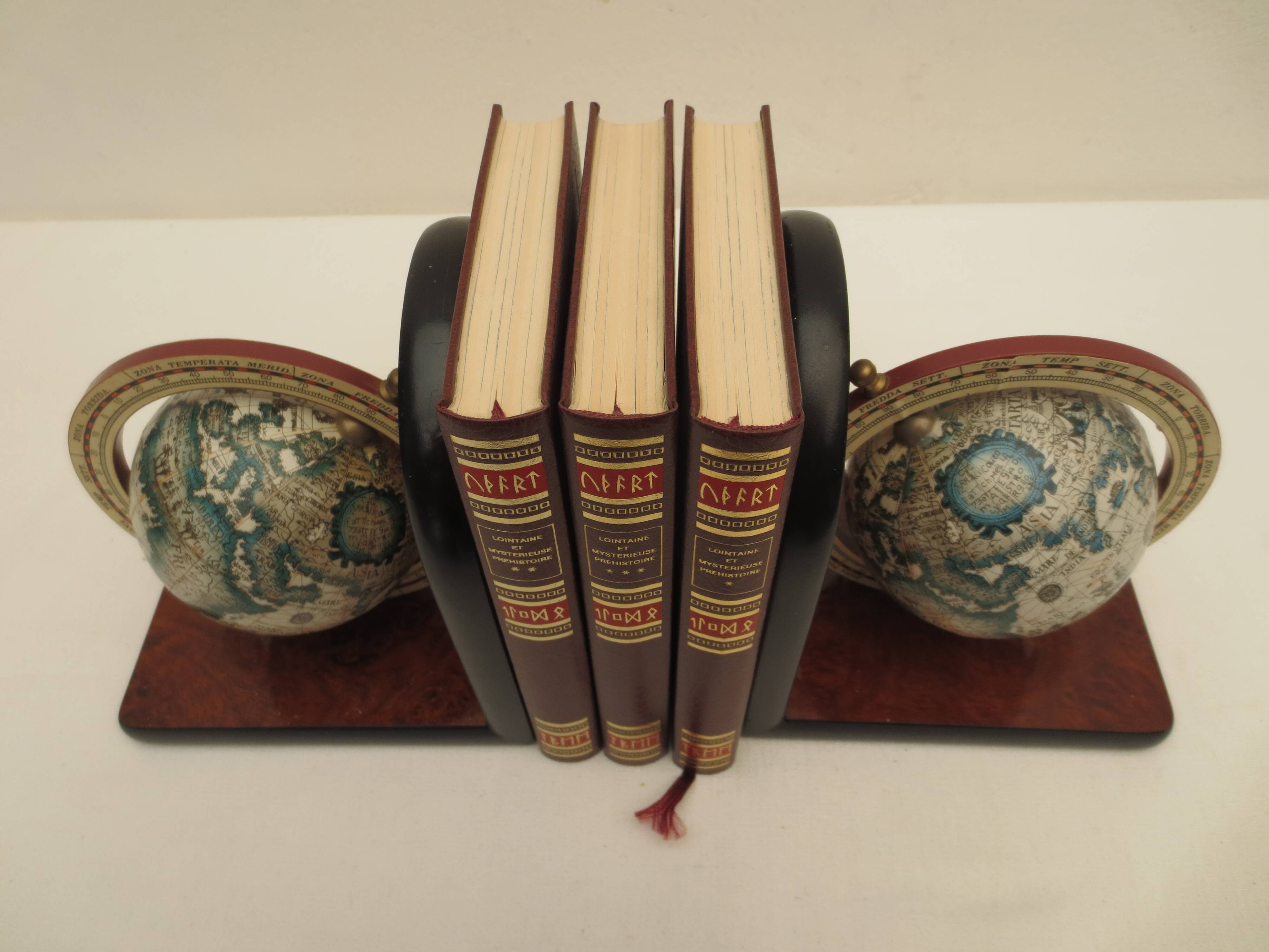 pair of vintage formica bookends