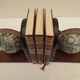 pair of vintage formica bookends