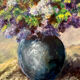 Painting Still Life with Lilacs 20th Century