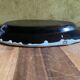 Ceramic plate, antique late 19th - early 20th century, known as "Cul-noir" from Normandy.