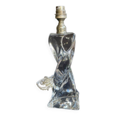 Pied de lampe cristal estampillé baccarat