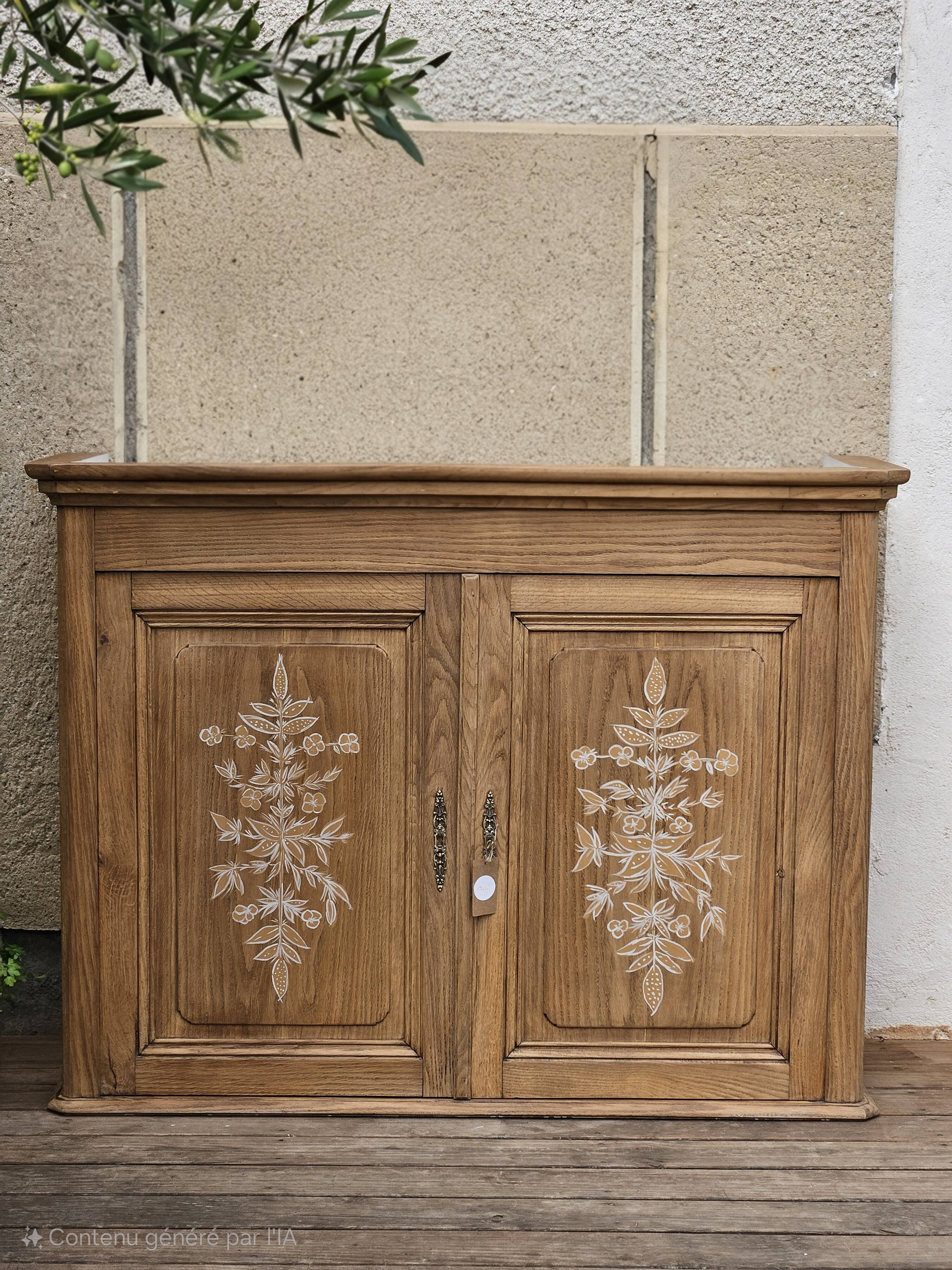 Solid oak sideboard top, hade made creation | elea