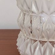 Geometric lampshade in frosted and transparent glass