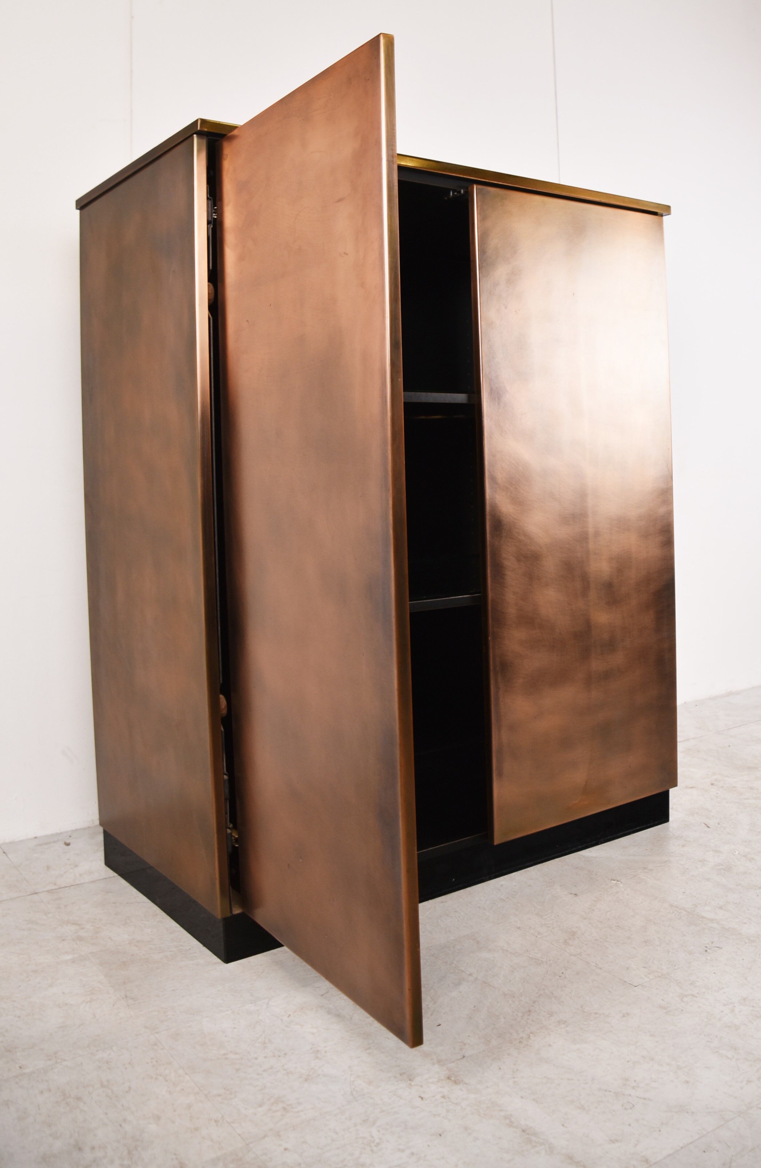 Vintage  belgochrom bar cabinet, 1980s