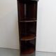 Vintage mahogany corner bookcase 1950's