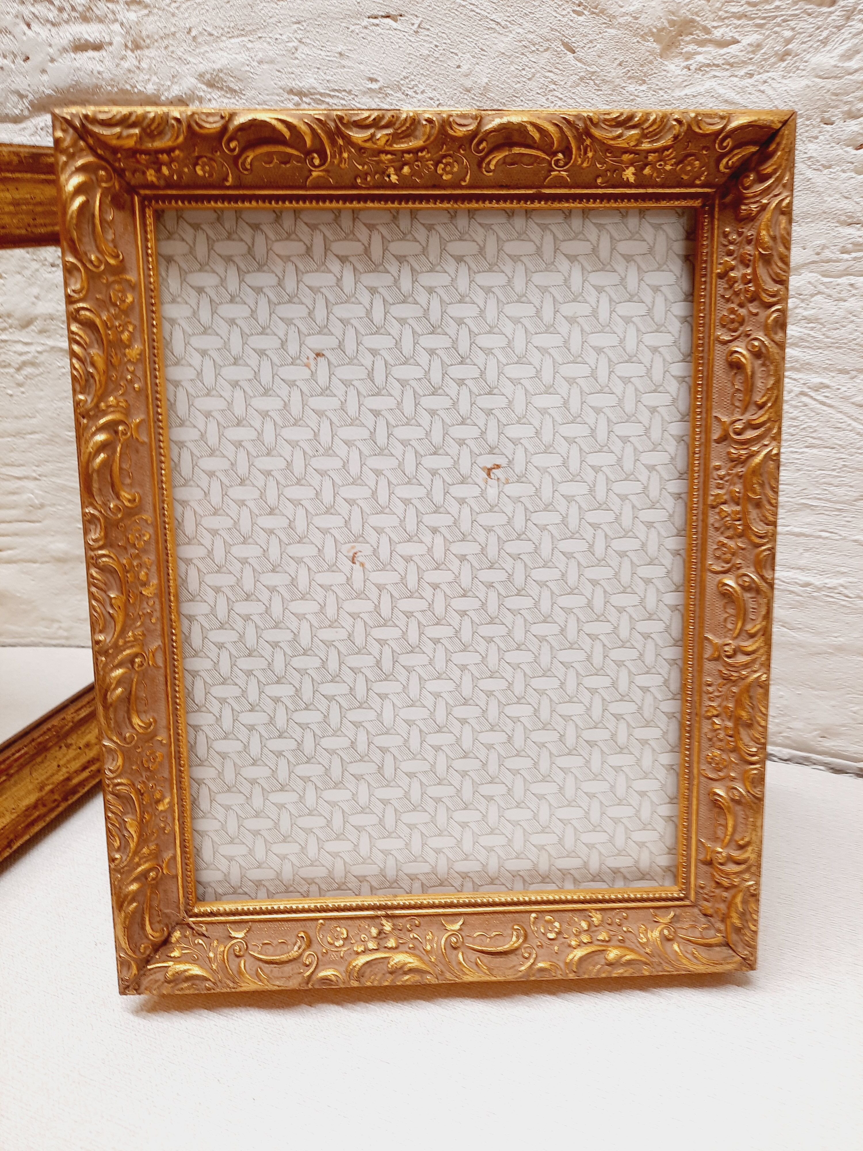 Gilded wood photo frame