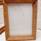 Gilded wood photo frame