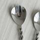 Twisted metal salad servers