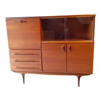 Enfilade haute 1960 "eros" teck scandinave