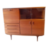 Enfilade haute 1960 "eros" teck scandinave