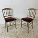 Paire de chaises charivari en bois doré