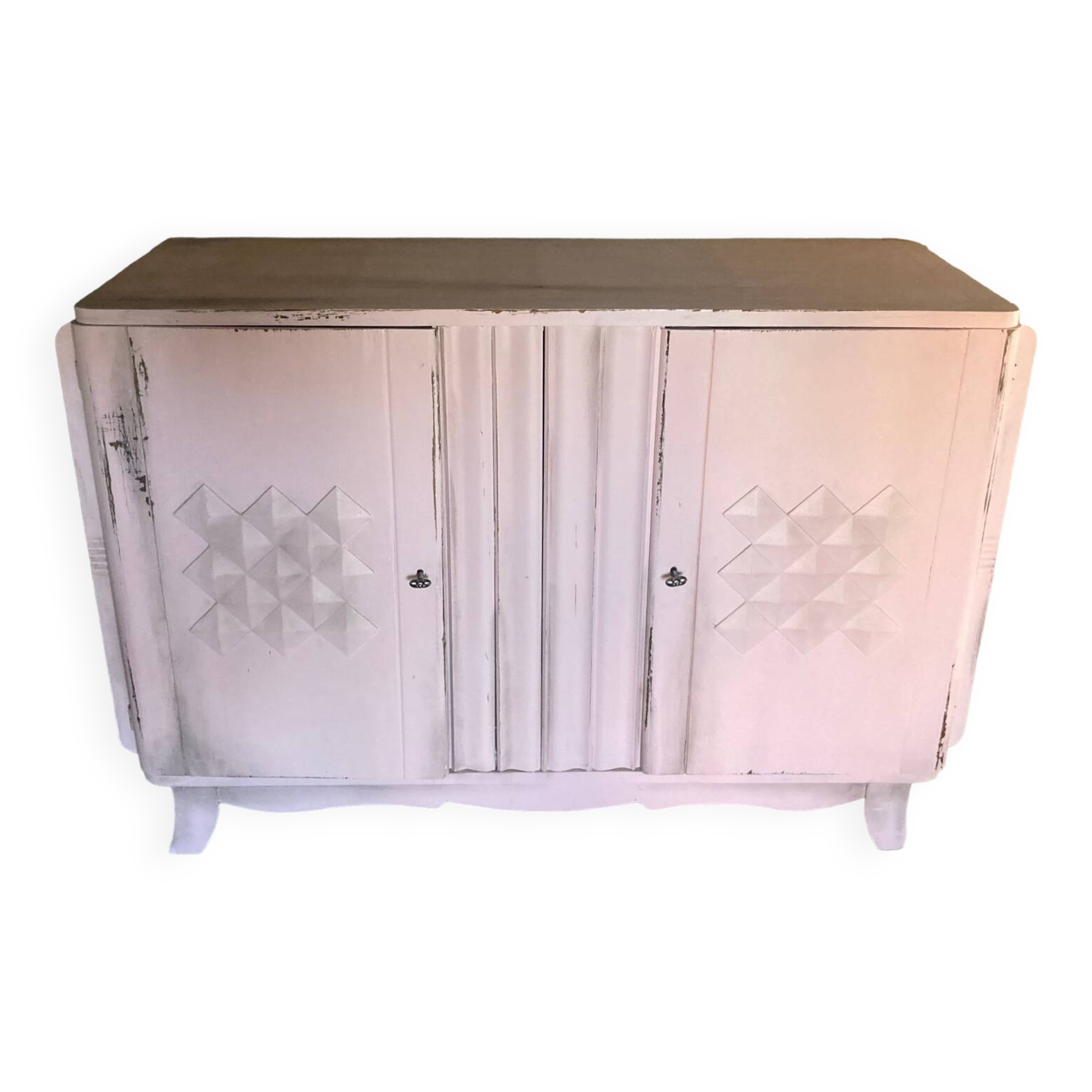 Buffet art déco rose pâle