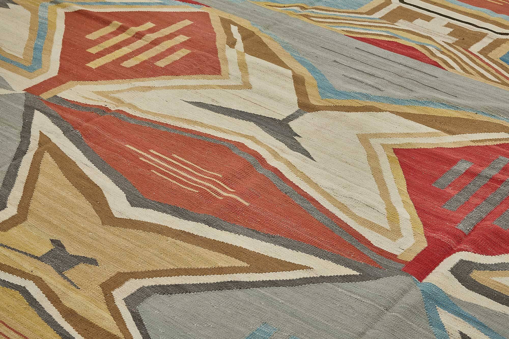 Contemporary Tribal Decorative Kilim 313 cm x 418 cm