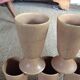 Series of 5 sandstone cups
