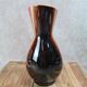 Large vintage vase Verceram France no. 6385 – red, brown and black