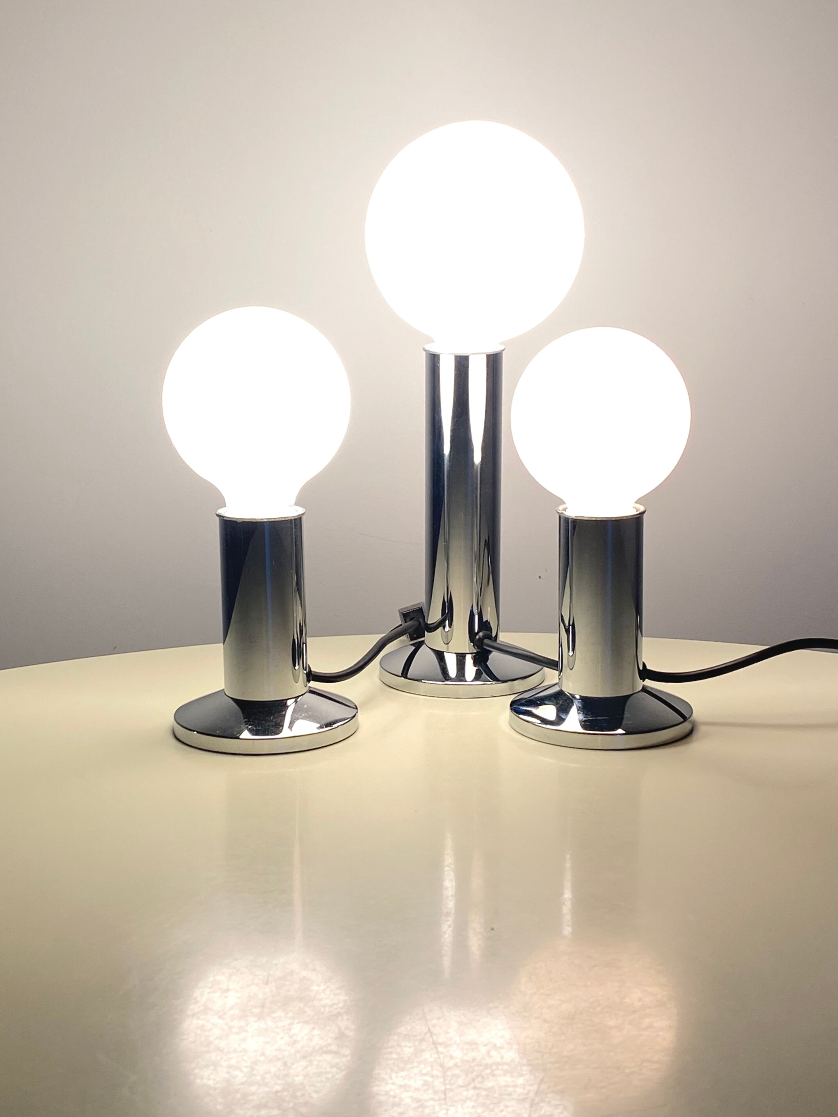 Lot de 3 lampes de hustadt leuchten circa 60/70