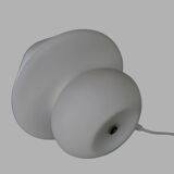 Vintage mushroom table lamp, Hustadt Leuchten, in opaline glass model L 1970.