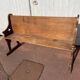 Oak church pew