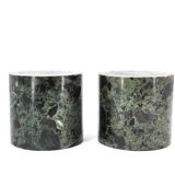 Green marble cylindrical bookhouse, 70s