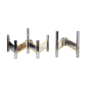 Pair of Sciolari wall lights, 1970s