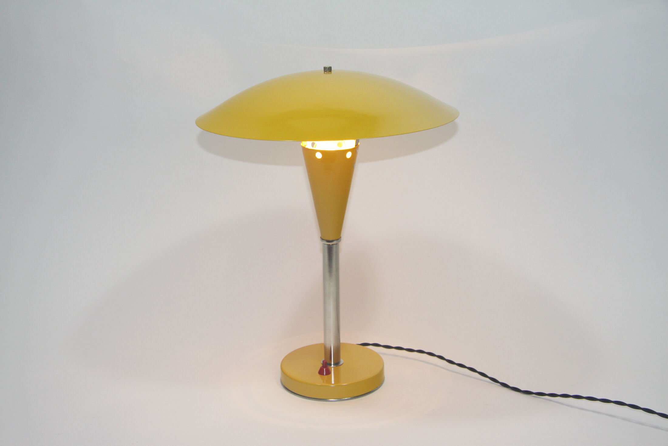 Yellow mushroom lamp, 1970's