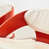 Joe Colombo Pair of Early 4801 Lounge Chairs for Kartell Italy 1964