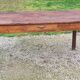 Farm table in oak and white wood 160cm 1 drawer t 20th century