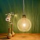 Vintage glass suspension globe
