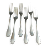 6 christofle pompadour table forks