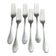 6 christofle pompadour table forks
