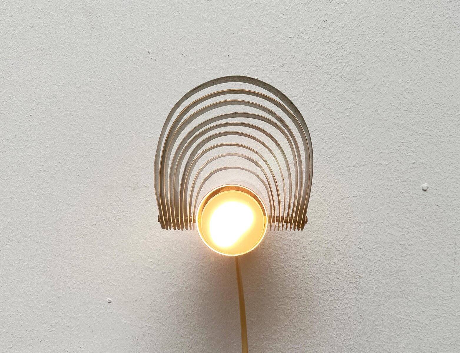 Vintage Space Age Swiss Model Visier Magnetic Wall Lamp by E. R. Nele for Temde, 1970s