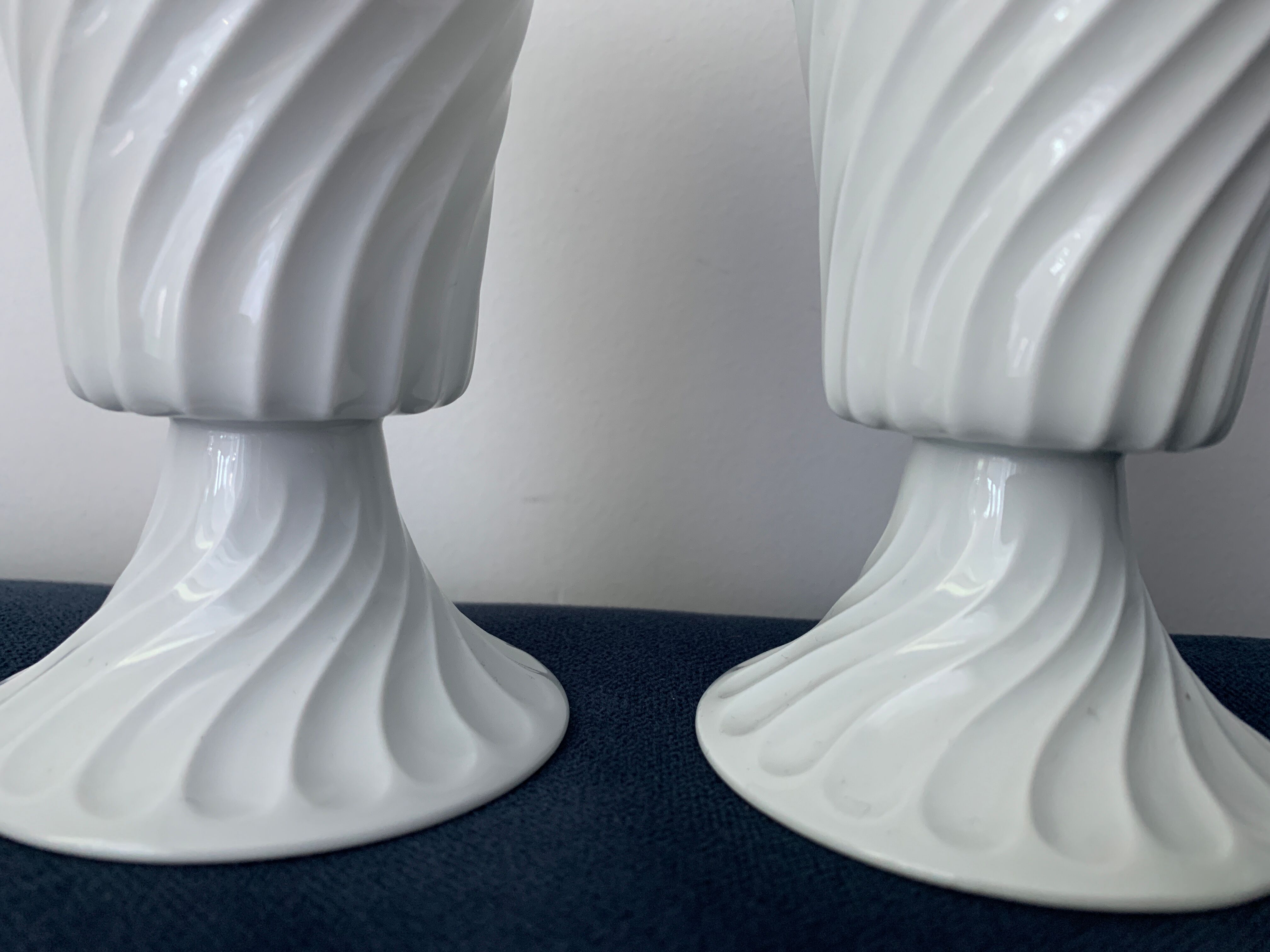 Pair of Haviland mazagrans in Limoges porcelain