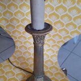 Old candlelight in bronze