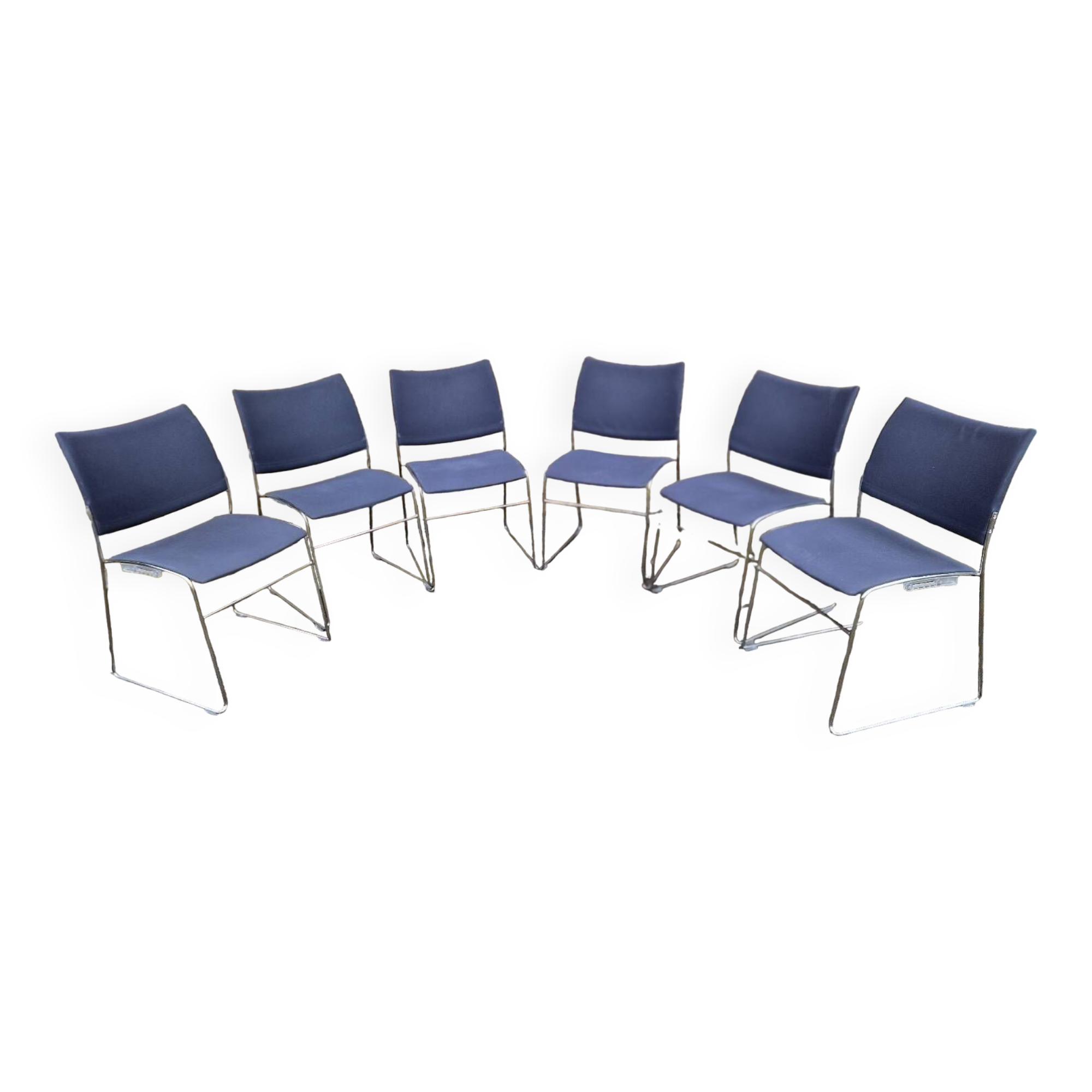 Set of 6 stackable Curvy chairs Casala edition