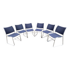 set de 6 chaises empilables