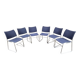 Set of 6 stackable Curvy chairs Casala edition