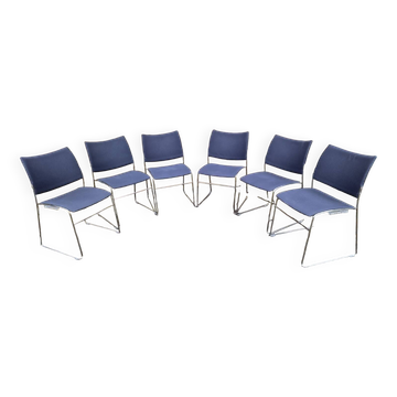 Set of 6 stackable Curvy chairs Casala edition