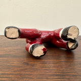 Small retro red horse from the 40s made in England/ceramic