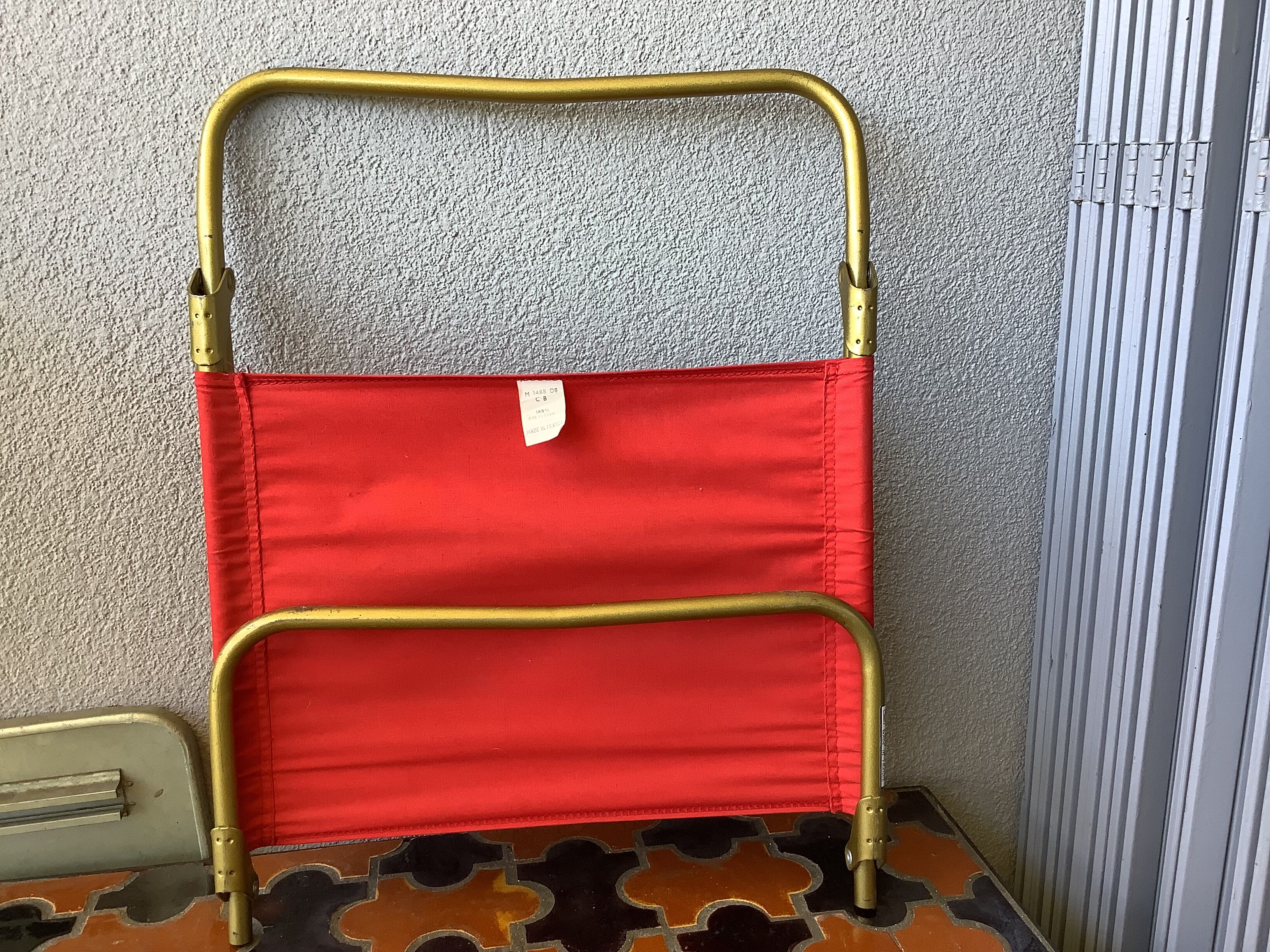 Vintage low folding Lafuma chair