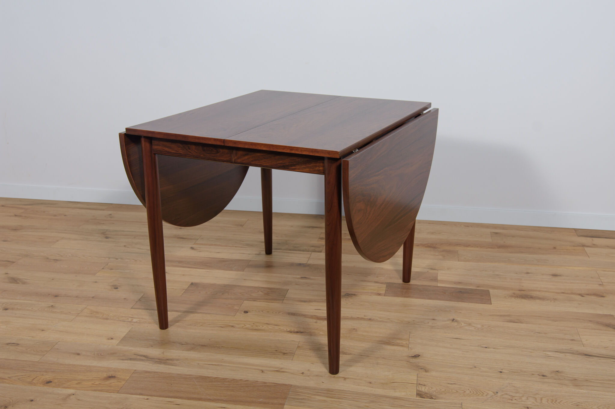 Table à manger danoise extensible en palissandre du milieu du siècle, années 1960