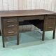 60s English flat desk in oak