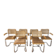 Set of 6 B64 chairs by Marcel Breuer