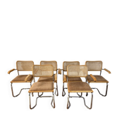 Set of 6 B64 chairs by Marcel Breuer