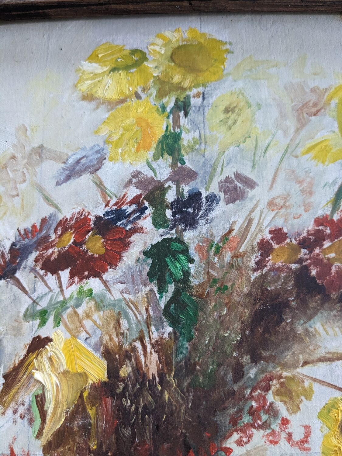 Floral painting table