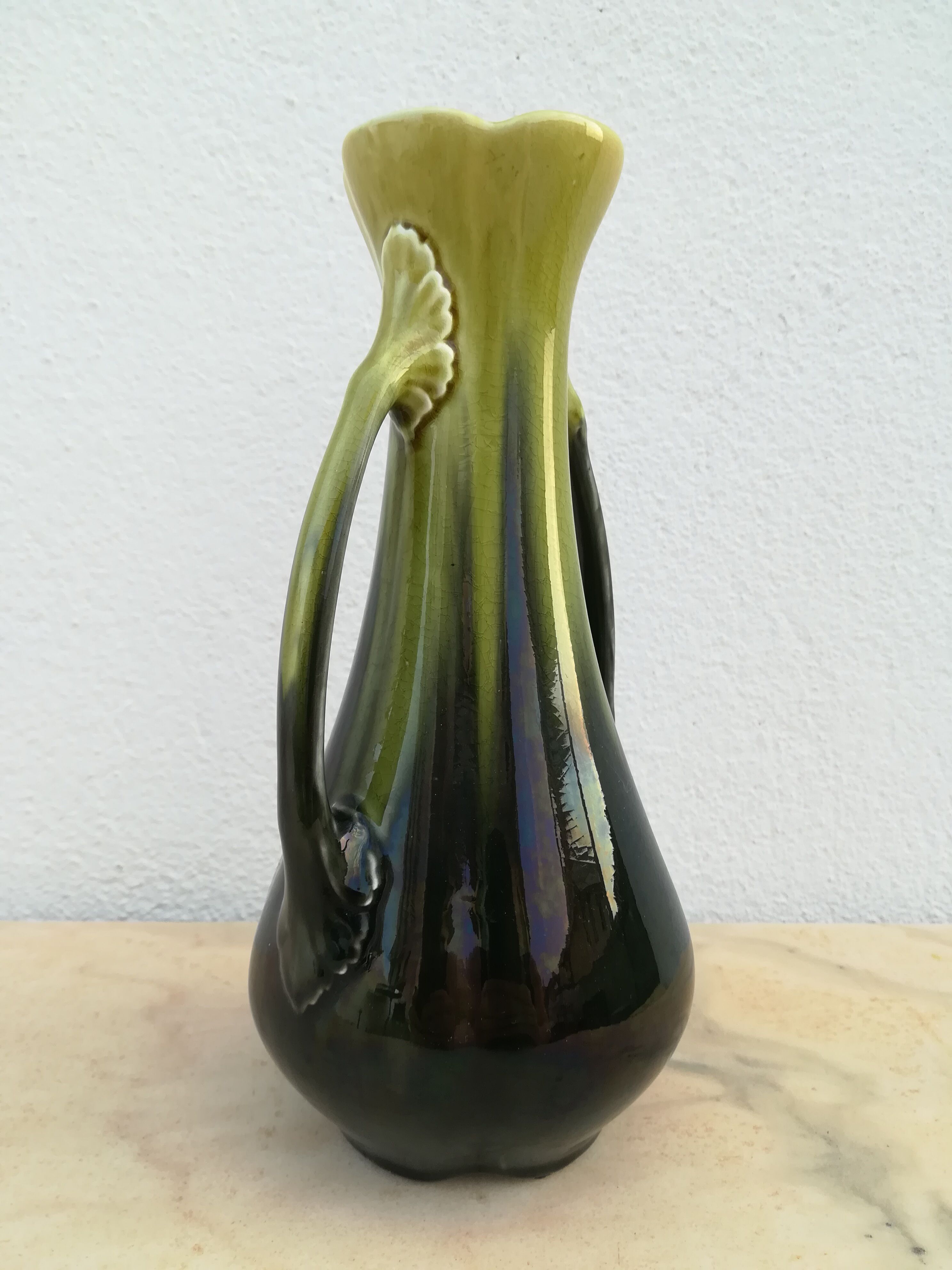 Art nouveau Orchies earthenware vase