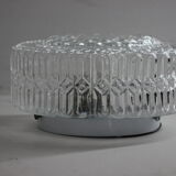 Glass ceiling lamp from the 1970s, Czechoslovakia