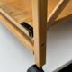 Vintage Foldable Pine Wood Serving Cart