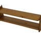 Vintage wooden wall shelve rack in pinewood minimalist design