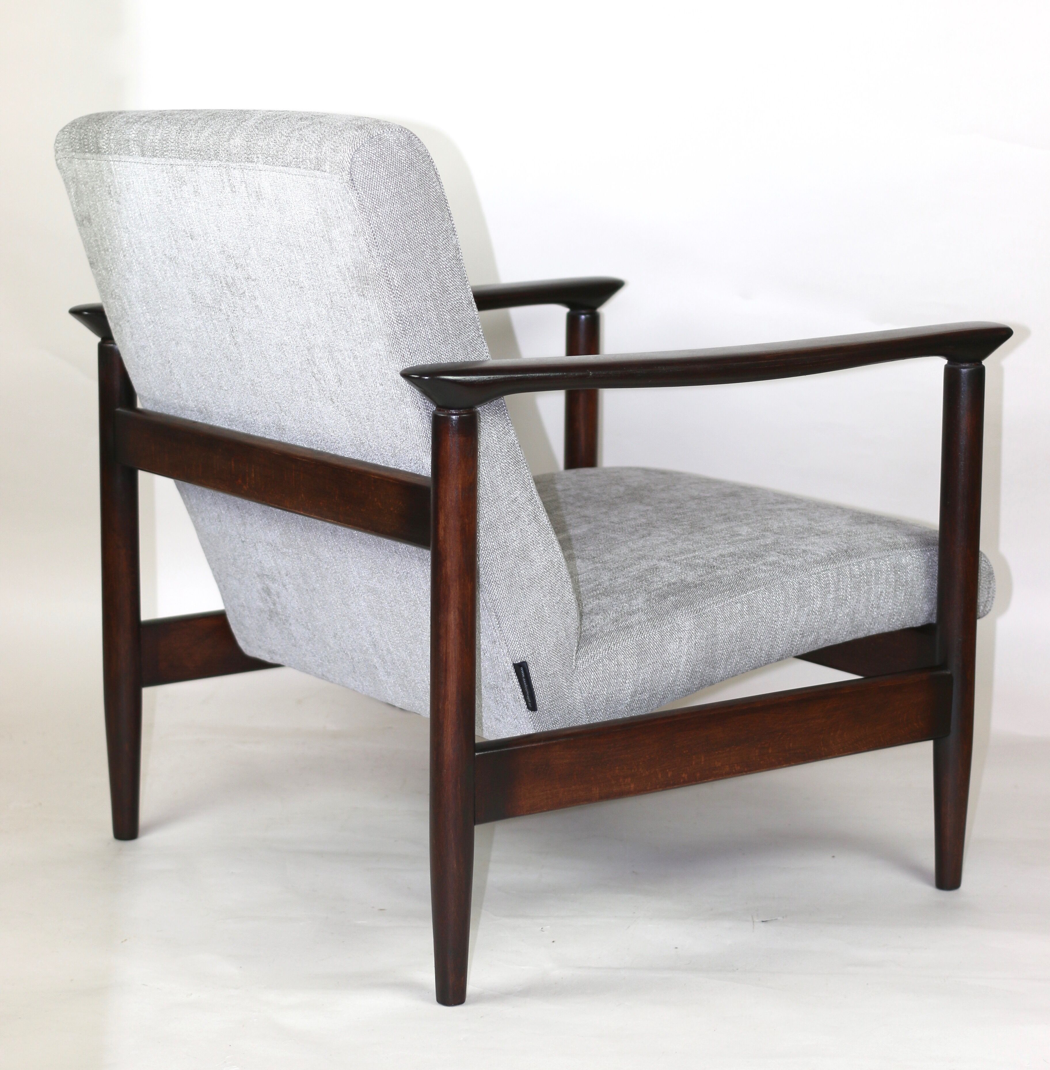 Light Grey Silver Armchair by Edmund Homa GFM-142, 1970s