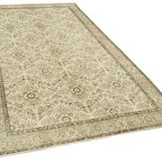 Hand-knotted rustic turkish beige rug 172 cm x 305 cm
